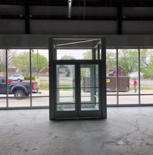 Mahoning Avenue DT storefront entrance vestibule